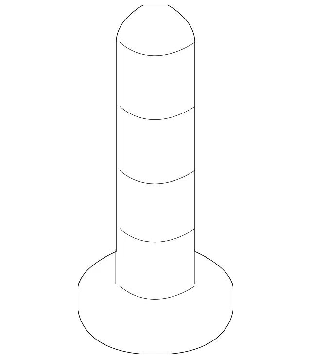 Sun-Visor Screw - Kia (12294-06254)