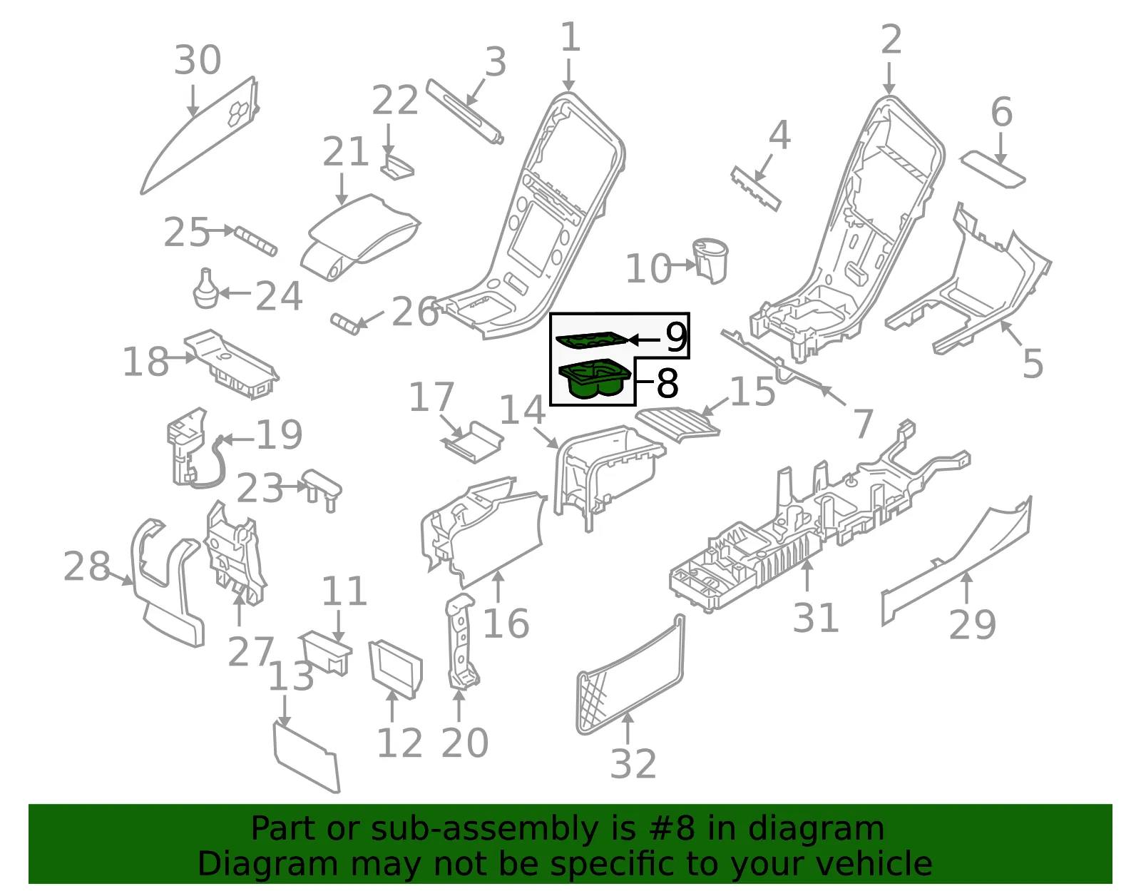 Cup Holder - Volvo (1284525) - view 4