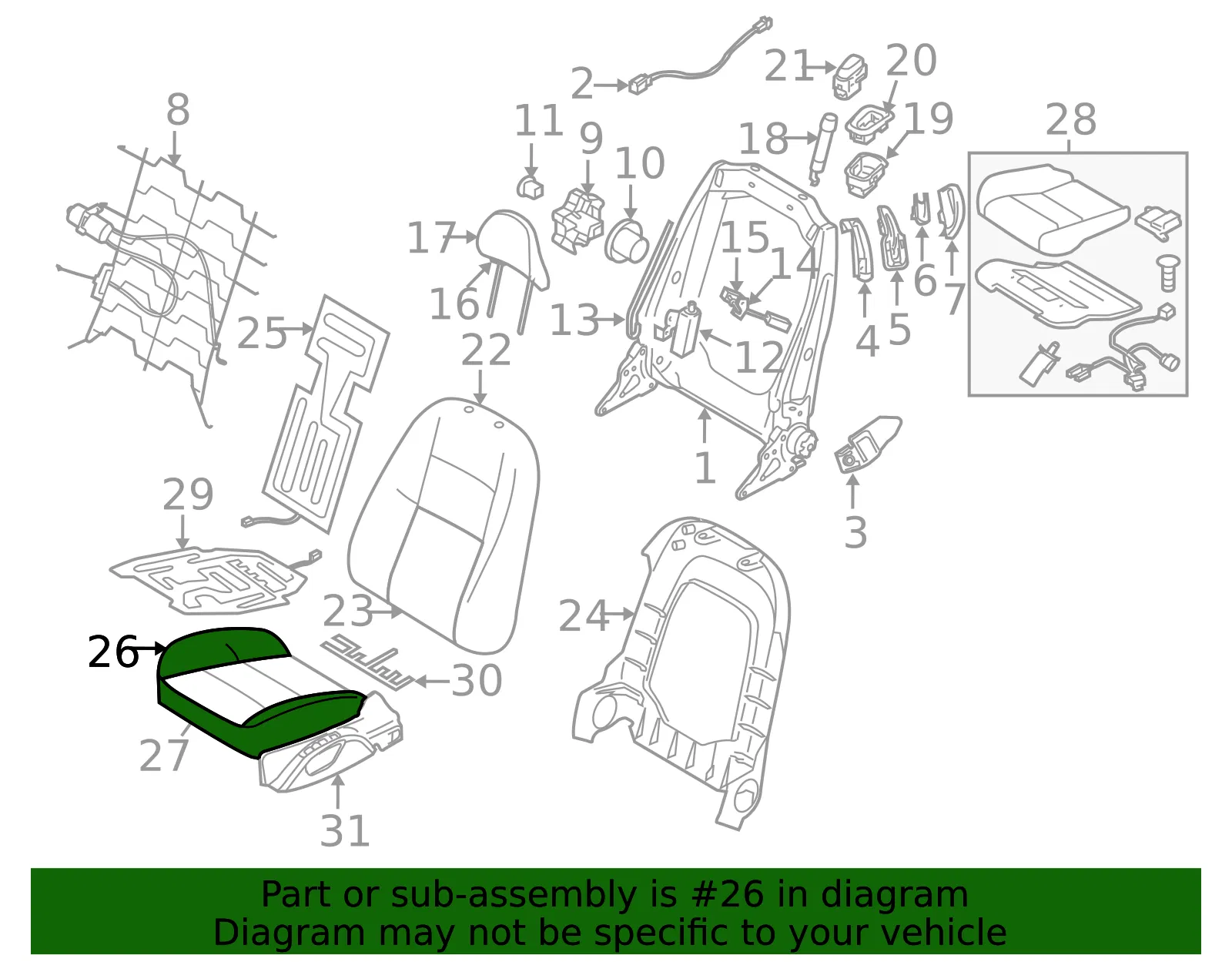 Seat Cushion - Volvo (1303550) - view 2