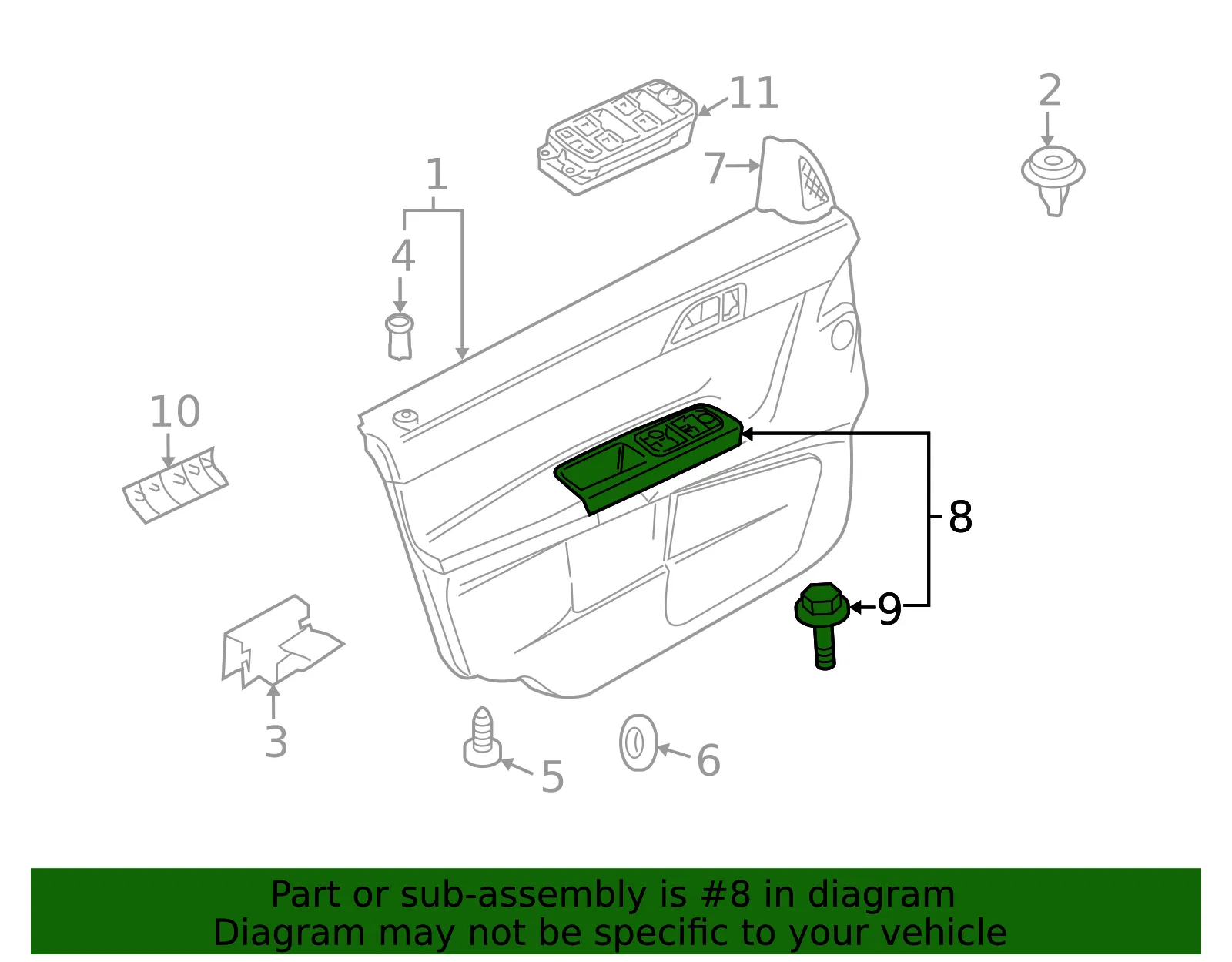 Pull Pocket - Passenger Side (RH) - Volvo (1303694) - view 3