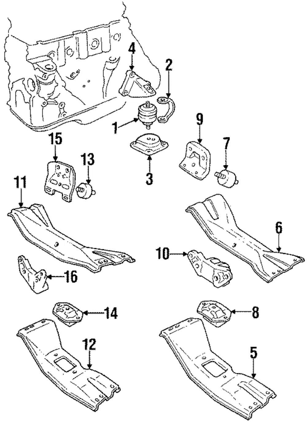 Trans Mount Cushion - Volvo (1328900) - view 2
