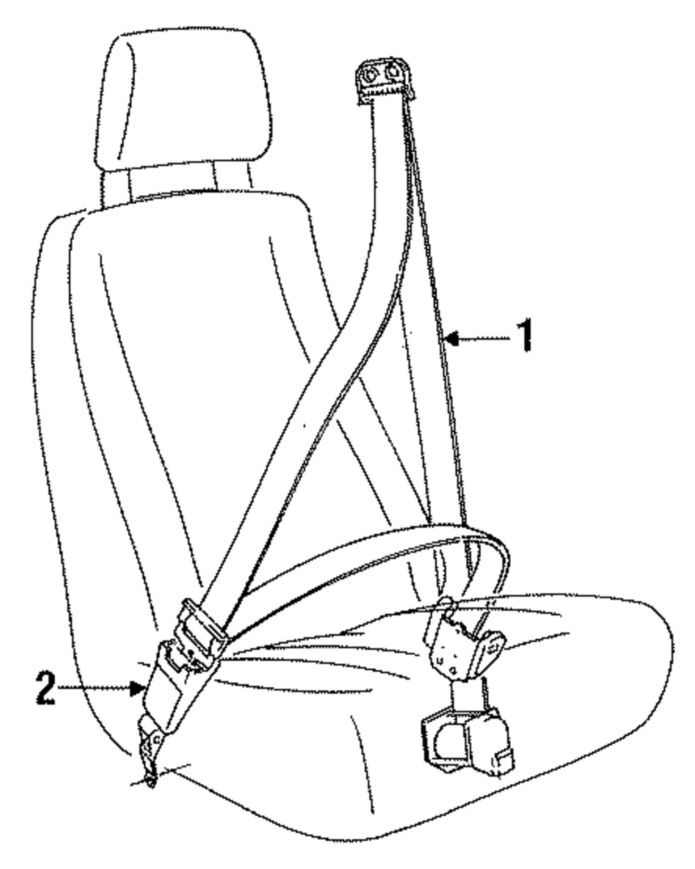 Buckle - Passenger Side (RH) - Volvo (1395409)