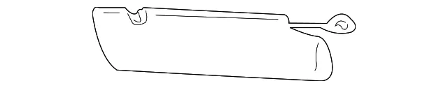 Sun Visor R - Passenger Side (RH) - Mazda (1FAA-69-210)
