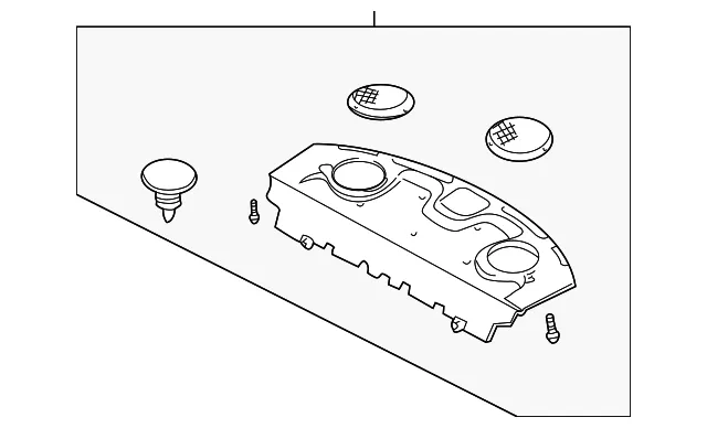 Pkg Tray Trim - Kia (1K2BW-6832075)