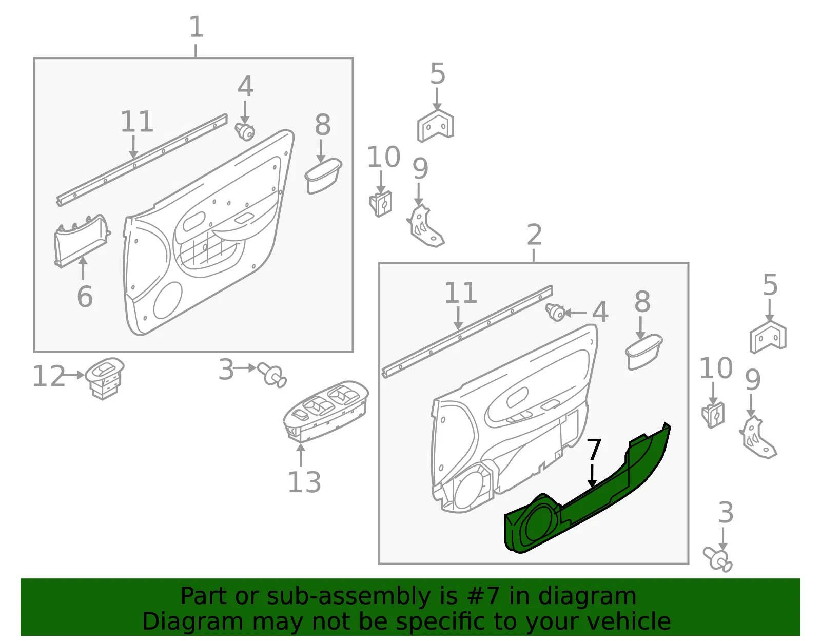 Map Pocket - Passenger Side (RH) - Kia (1K2NA-68422A75) - view 2