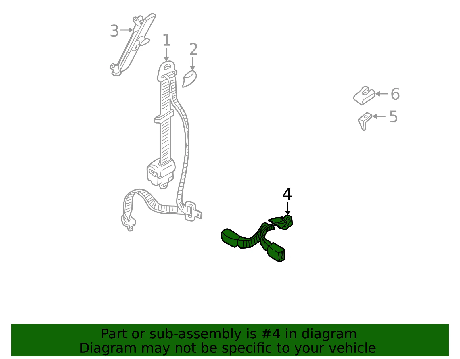 Buckle - Kia (1K52Y-57745ACY) - view 2