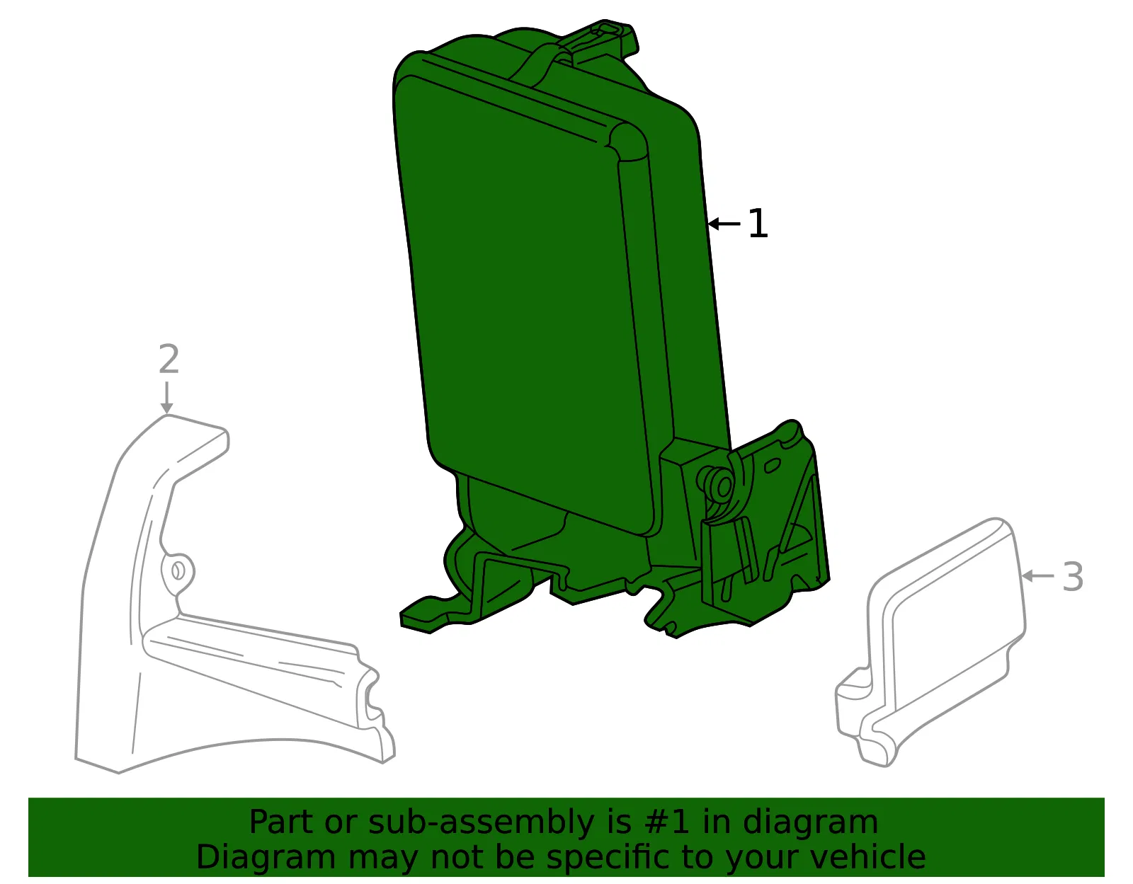 Seat Assembly - Mazda (1f705722030) - view 2