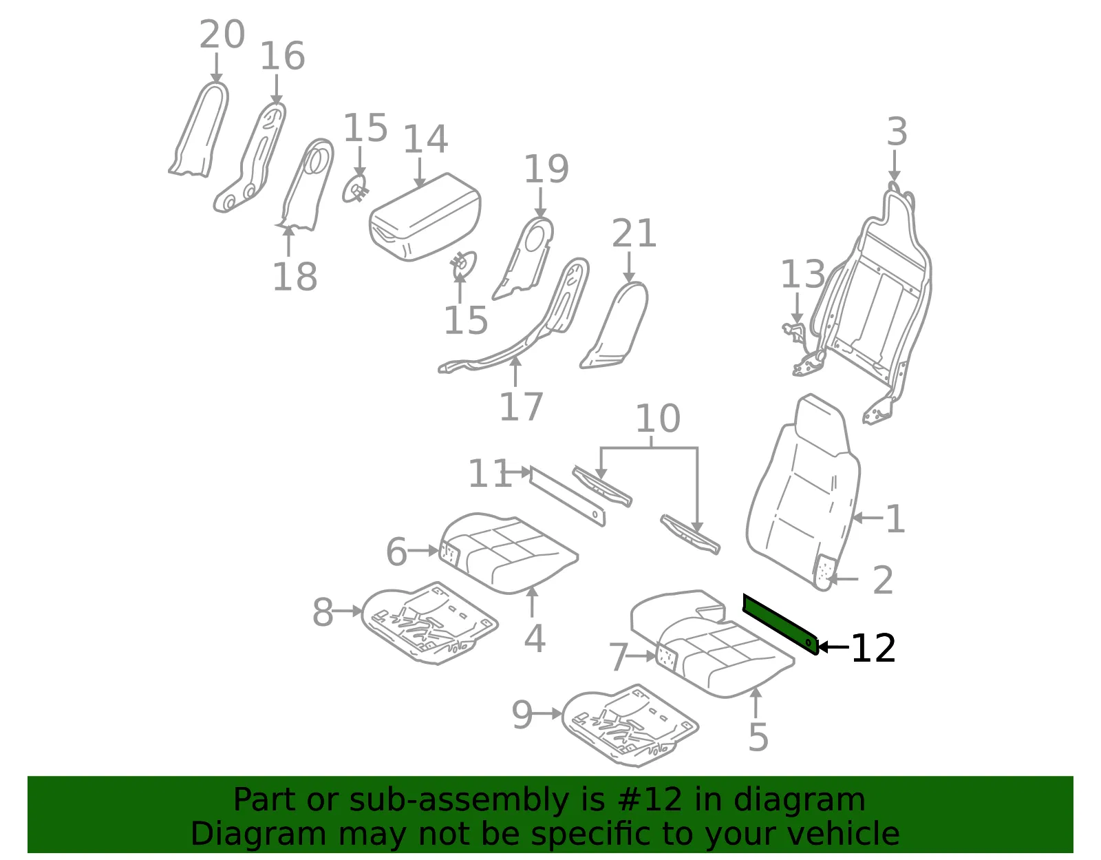 Seat Trim Panel - Mazda (1f778816130) - view 2