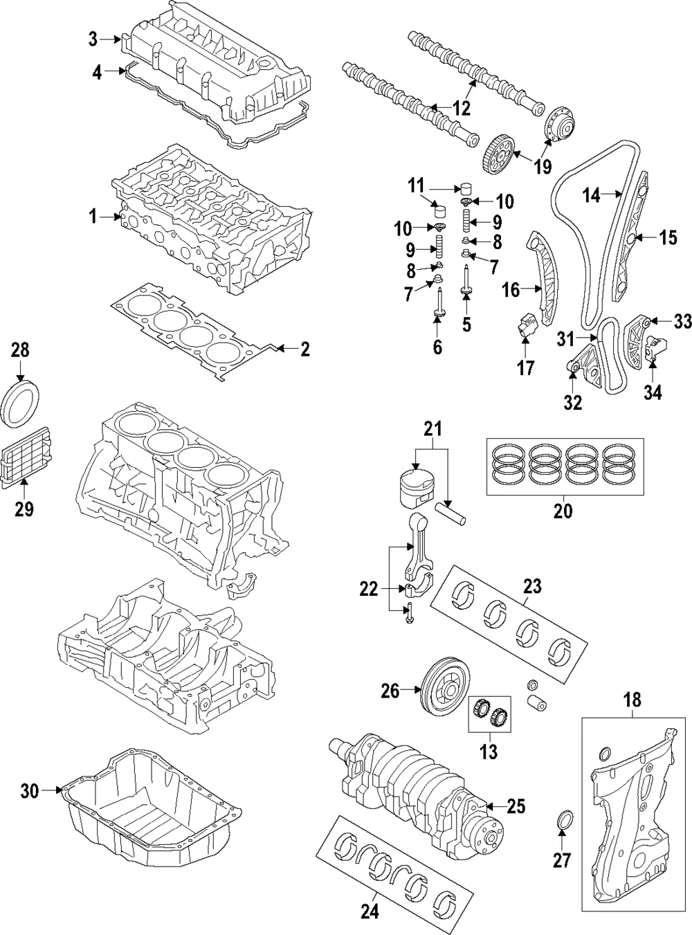 Engine Valve Seat - Kia (22112-25001)