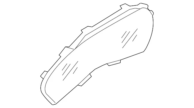 Instrument Panel Lens - Nissan (24813-6JF0A)