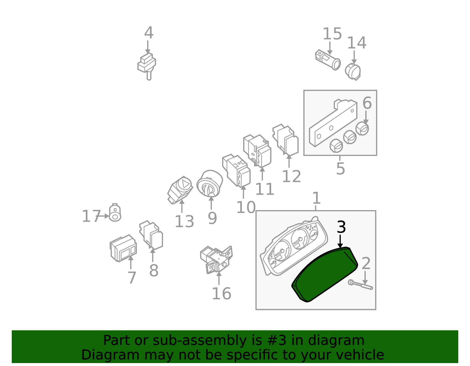 Instrument Panel Lens - Nissan (24813-EA000) - view 2