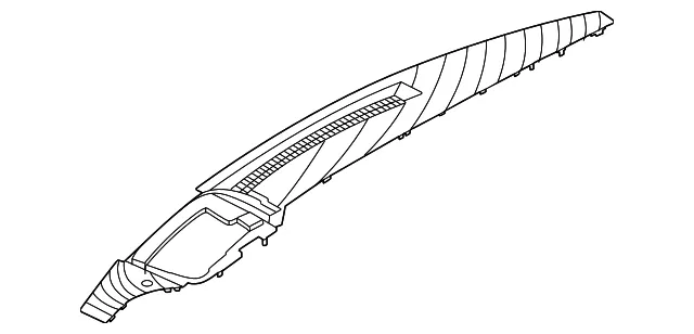Instrument Panel Bezel - Nissan (24946-7KA0A)