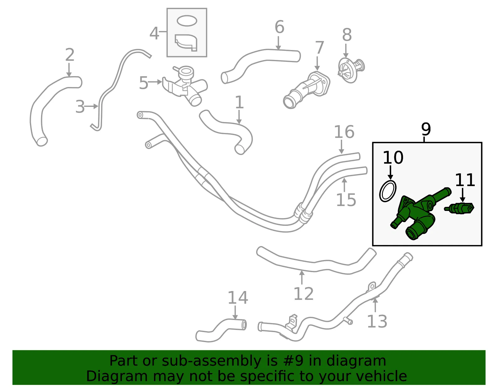 Outlet Assembly - Kia (25600-2E000) - view 2
