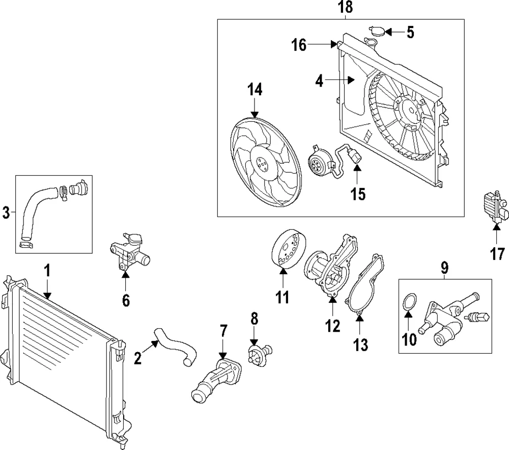 Water Outlet - Kia (25600-2E280)