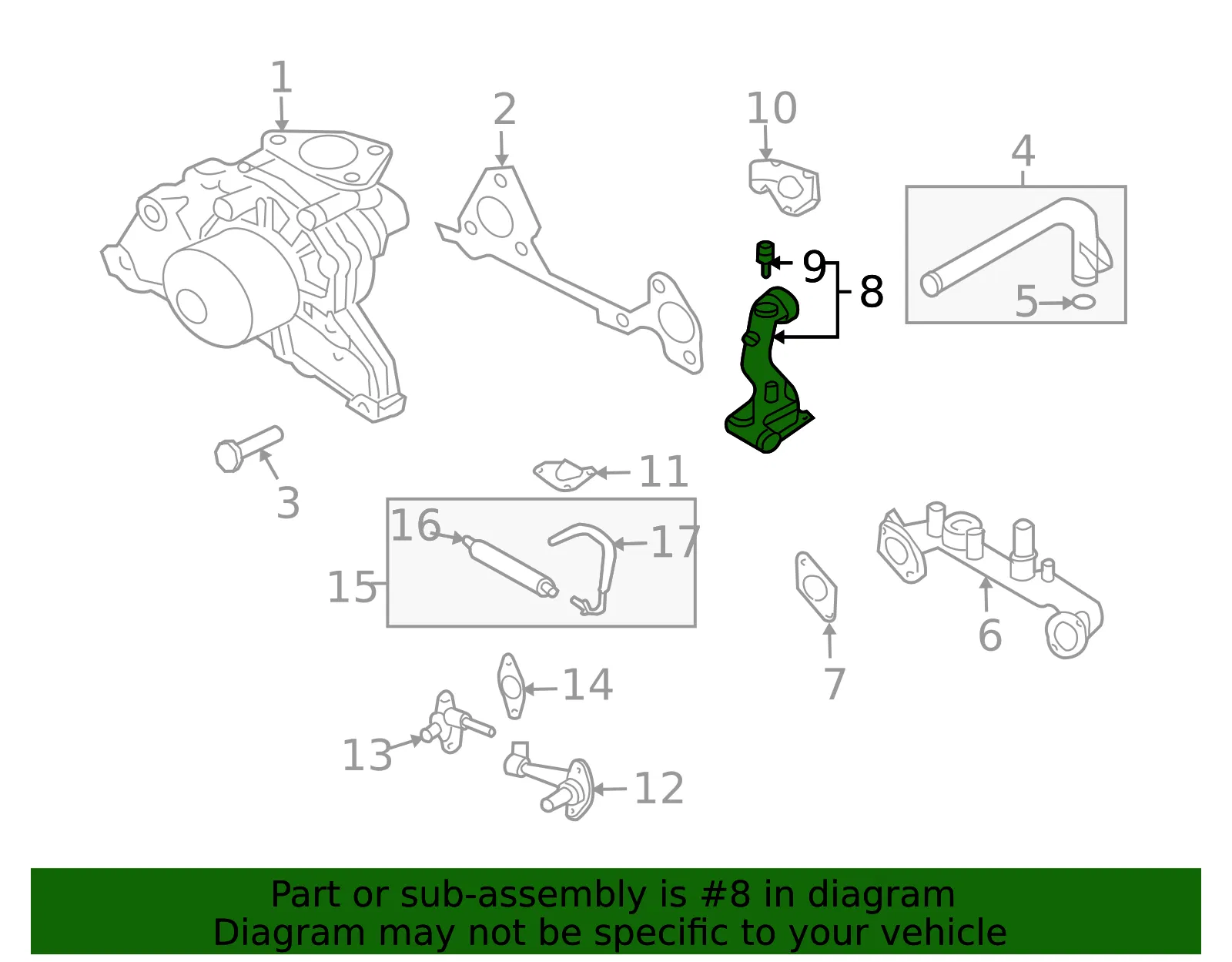 Outlet Assembly - Kia (25610-39850) - view 2