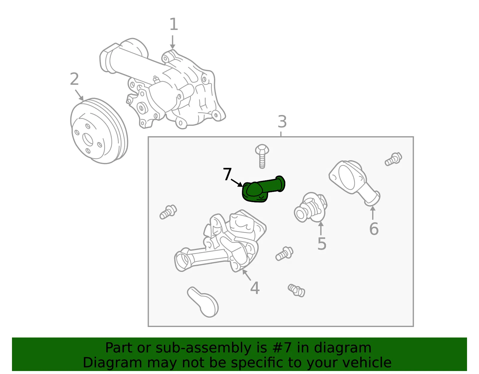 Water Outlet - Kia (25622-38000) - view 2