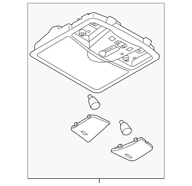 Overhead Console - Nissan (26430-6GX1A)