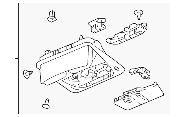 Overhead Console - Nissan (26430-6MH9A)