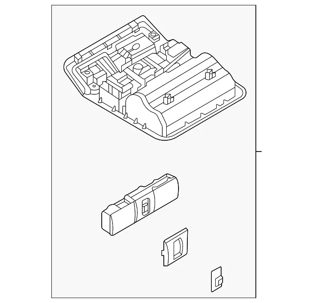 Overhead Console - Nissan (26430-9BT1C)