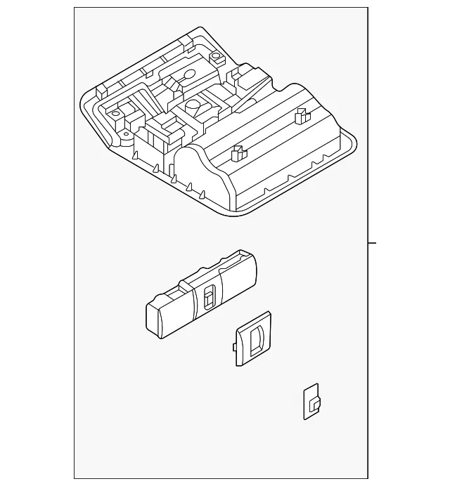 Overhead Console - Nissan (26430-9BU3A)