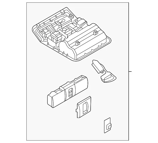 Overhead Console - Nissan (26430-9BY2B)