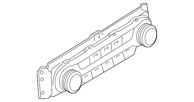 Dash Control Unit - Nissan (27500-6CA4A) - view 2