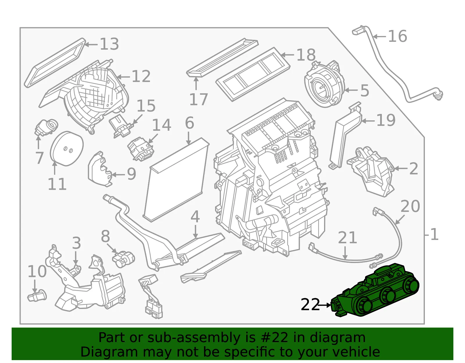 Dash Control Unit - Nissan (27510-7LF2A) - view 2
