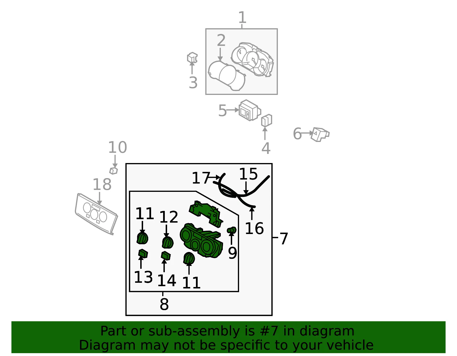 Dash Control Unit - Nissan (27510-ZW80D) - view 3