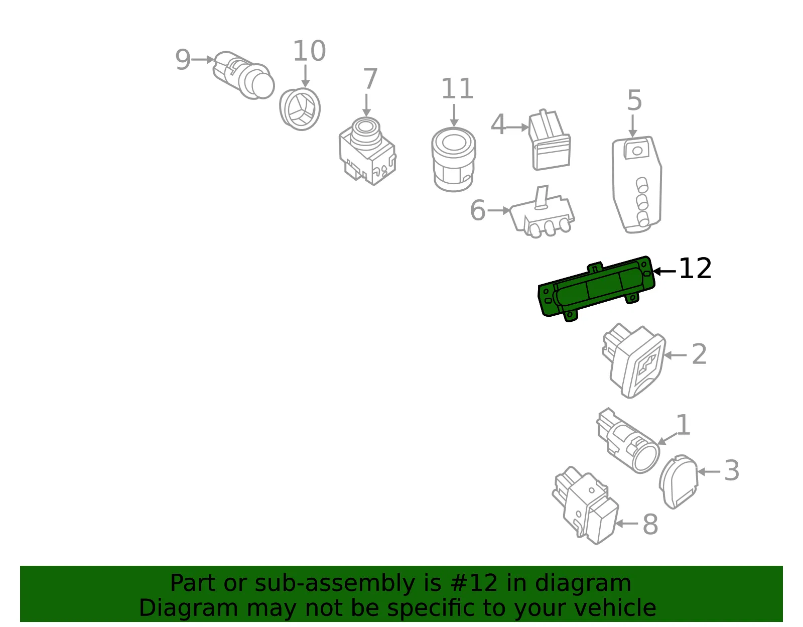 Dash Control Unit - Nissan (27511-3JA0A) - view 2