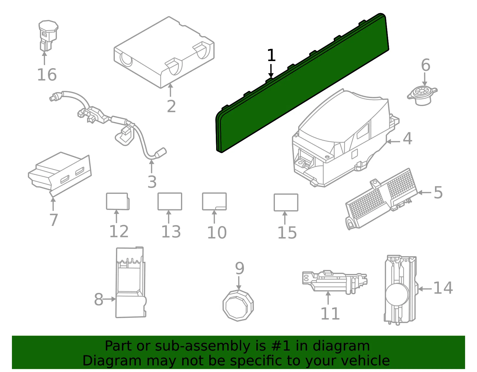 Instrument Display Assembly - Nissan (28091-7BA0A) - view 2