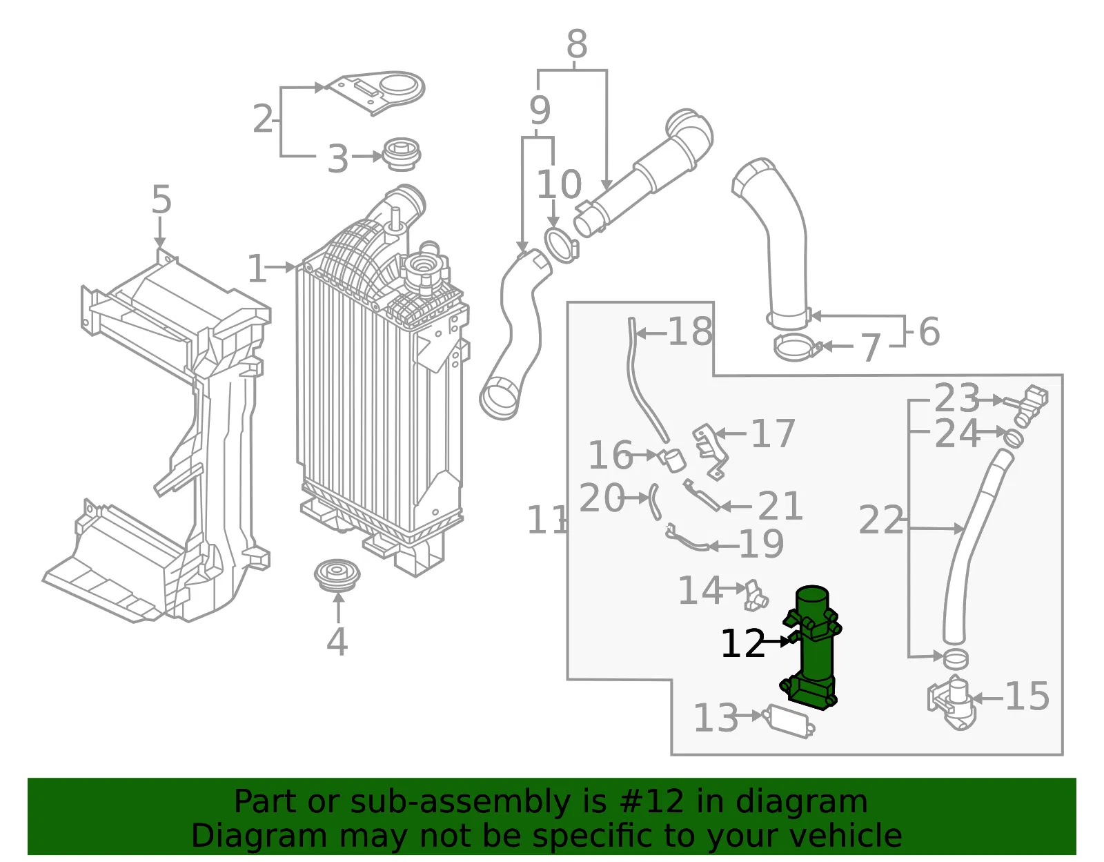 Outlet Assembly - Kia (28287-2S310) - view 2