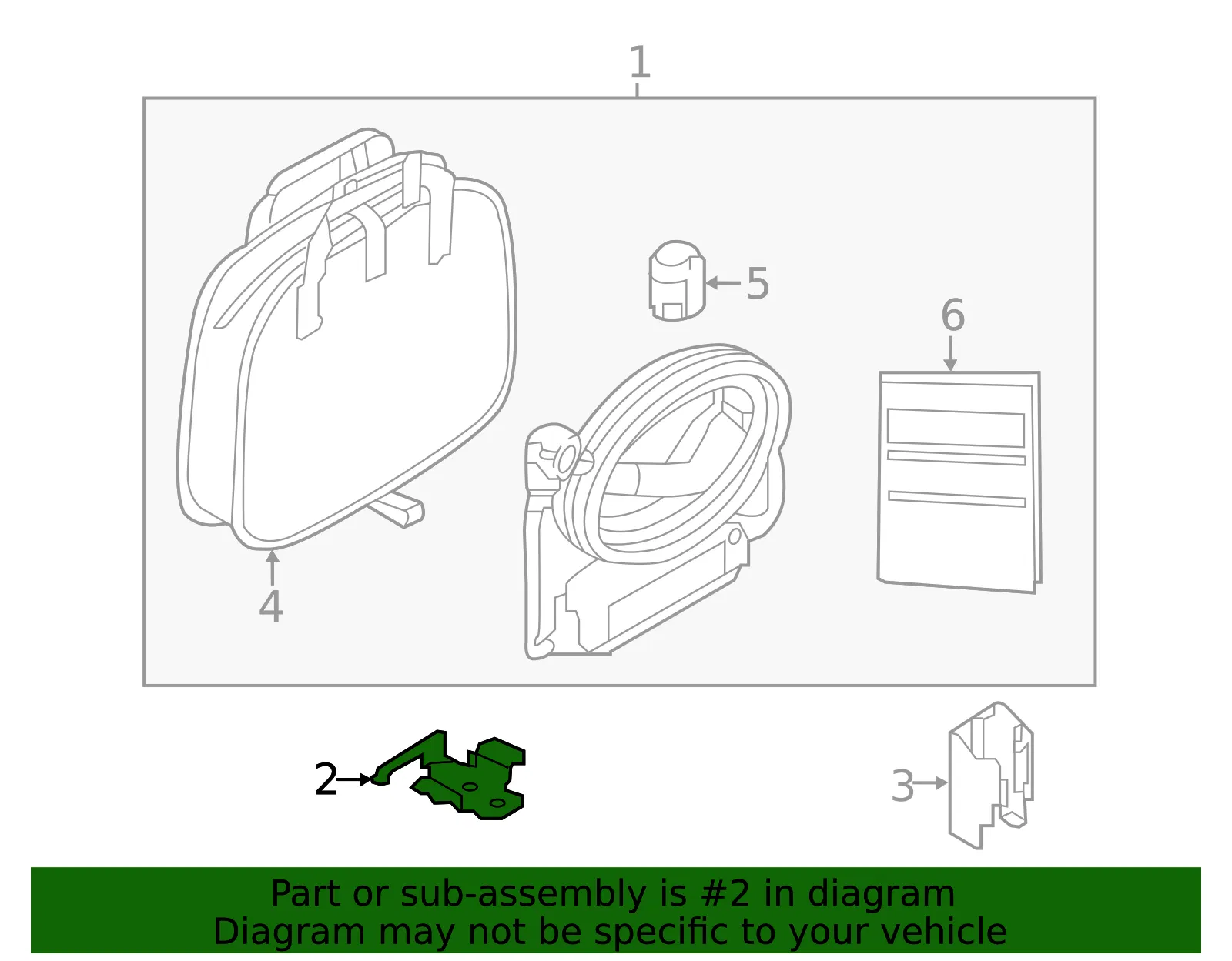 Storage Bag Bracket - Nissan (296M3-3NA0A) - view 2