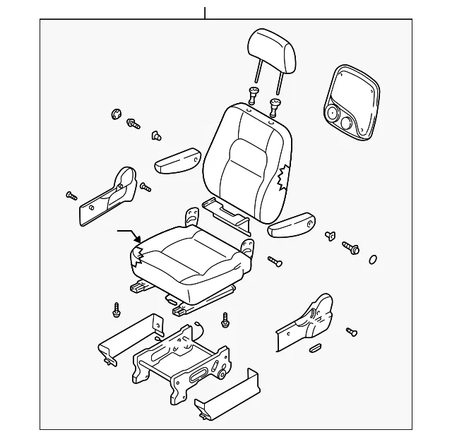 Seat Assembly - Driver's Side (LH) - Kia (2K52Y-57300NGE5)
