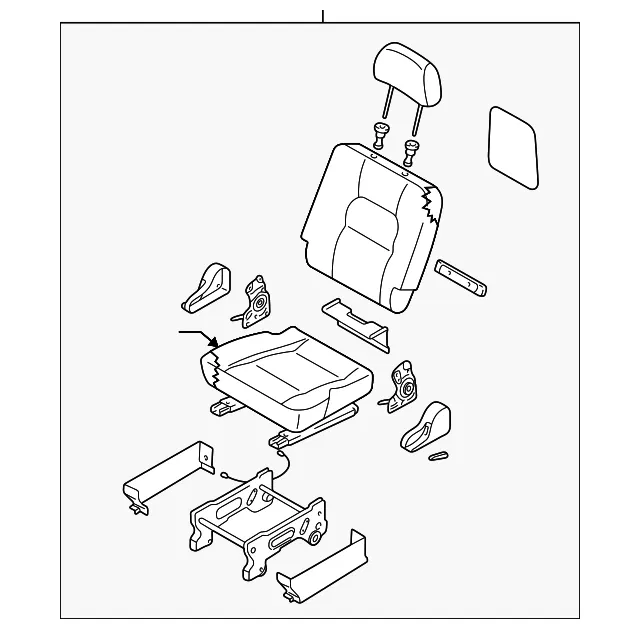 Seat Assembly - Driver's Side (LH) - Kia (2K52Y-57500J444)