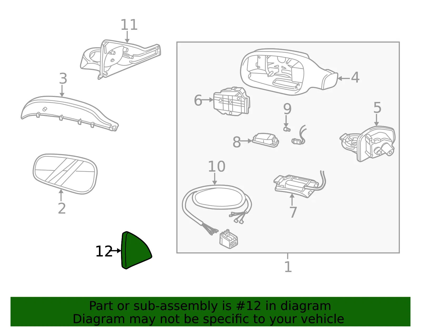 Inner Trim - Passenger Side (RH) - Volvo (30612834) - view 3