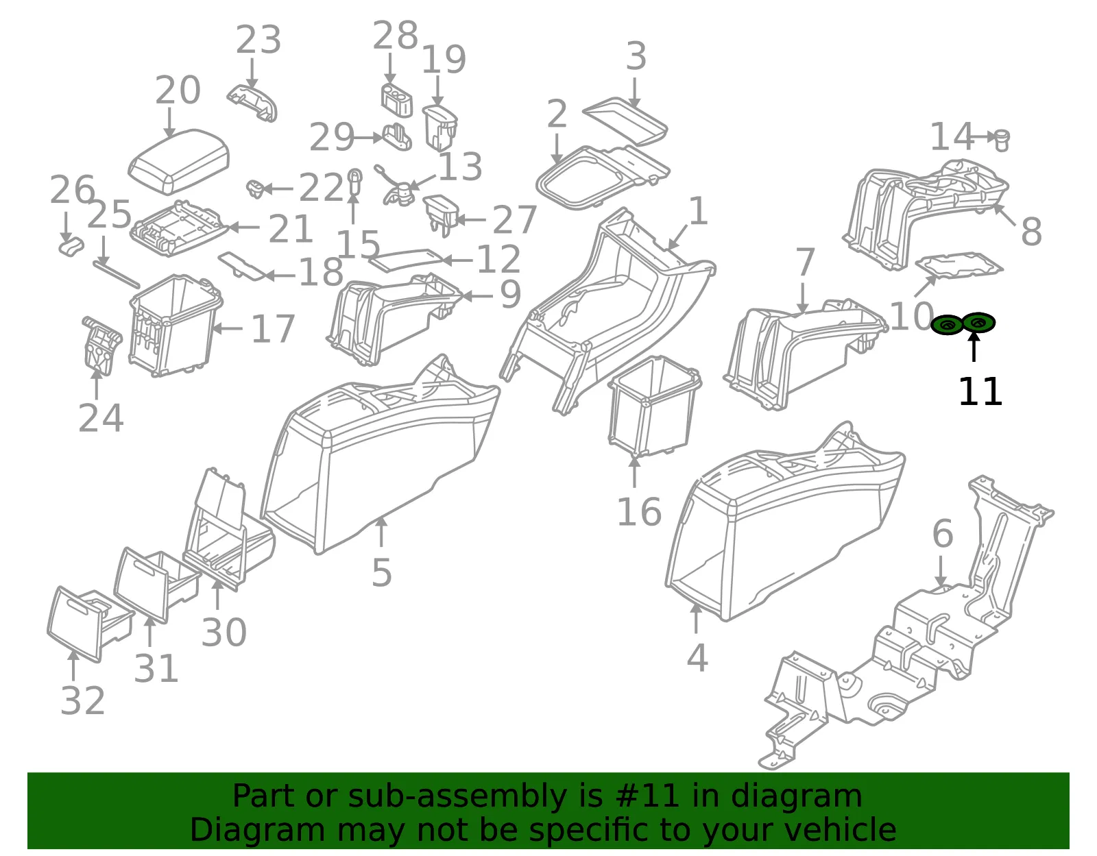 Storage Tray Mat - Volvo (30617066) - view 2