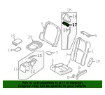 Headrest Pad Cap - Volvo (30640139) - view 6