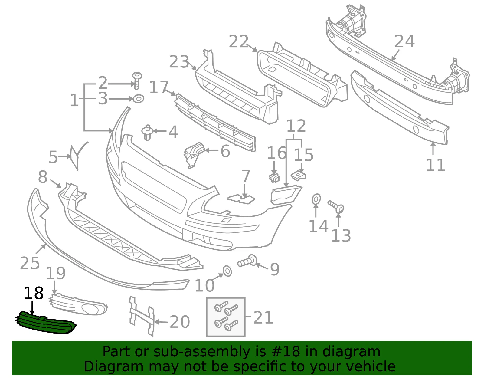 Corner Trim - Volvo (30657009) - view 3