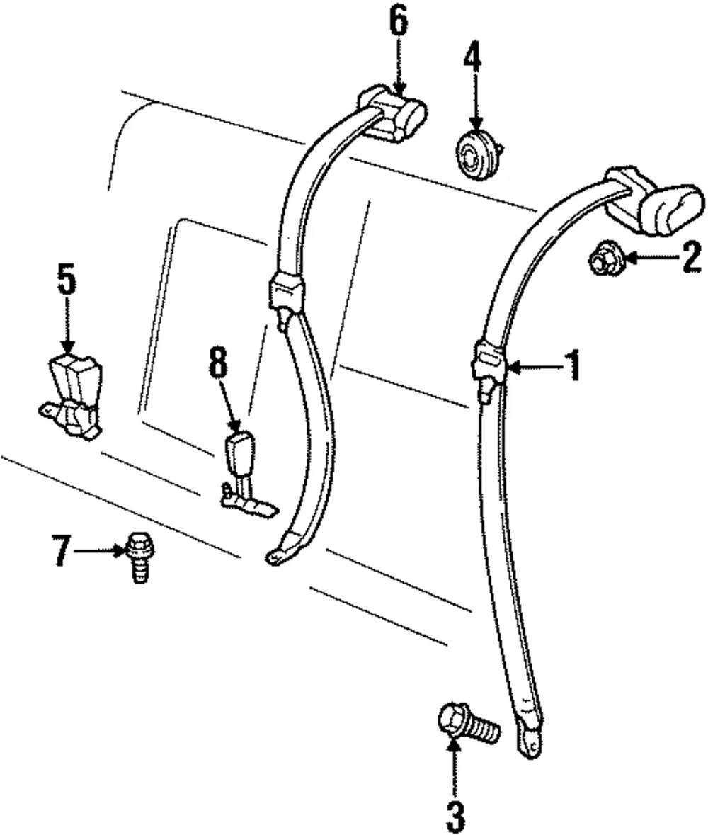 Seat Belt Anchor Plate Cover - Volvo (30690371)