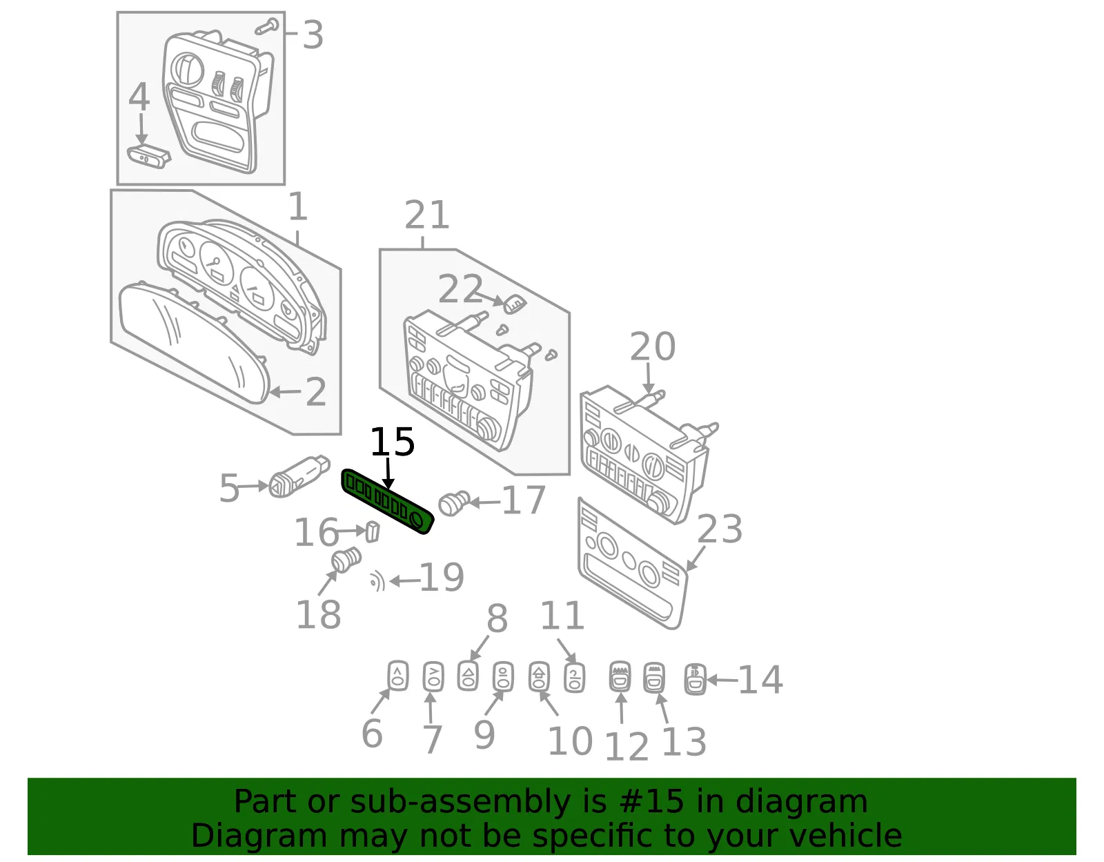 Instrument Panel Trim Panel - Volvo (30710711) - view 3