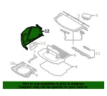 Trunk Trim Panel - Volvo (30721649) - view 4