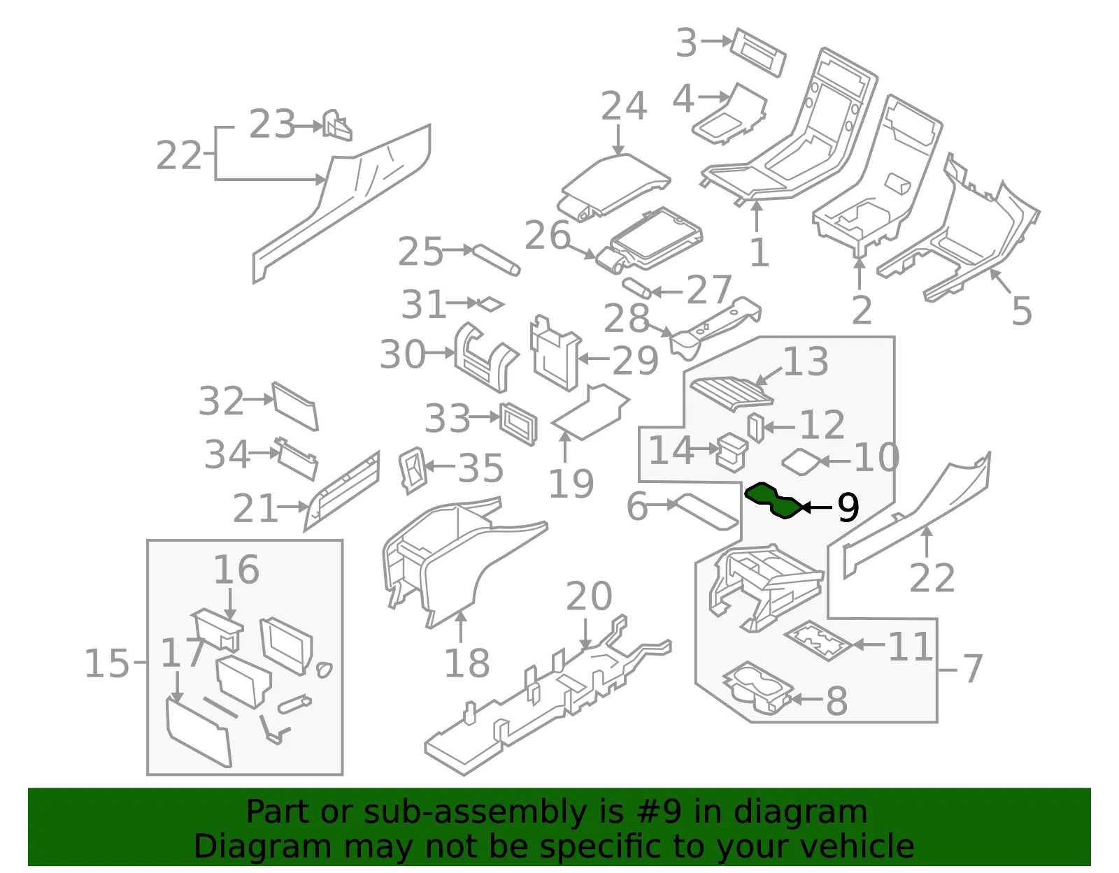 Cup Holder Mat - Volvo (30722403) - view 3