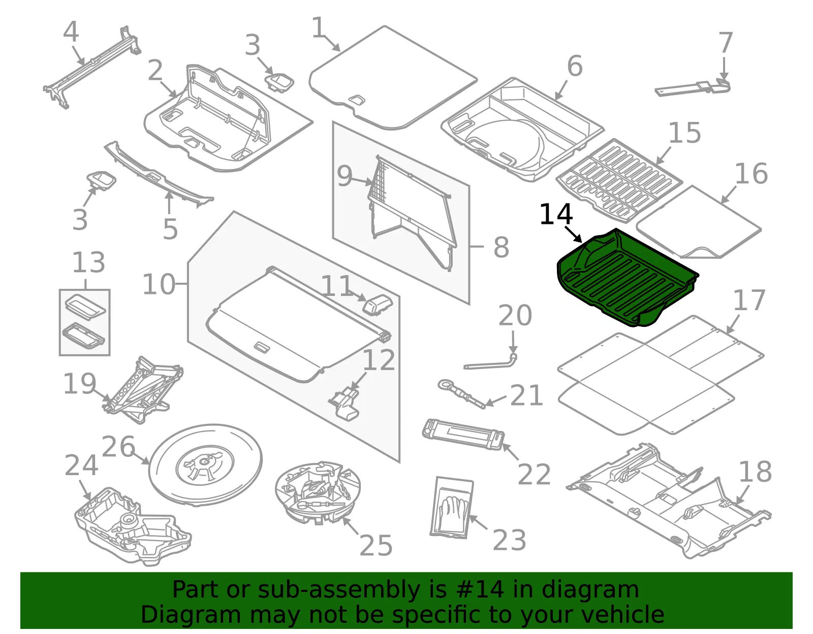 Trunk Mat - Volvo (30734838) - view 4