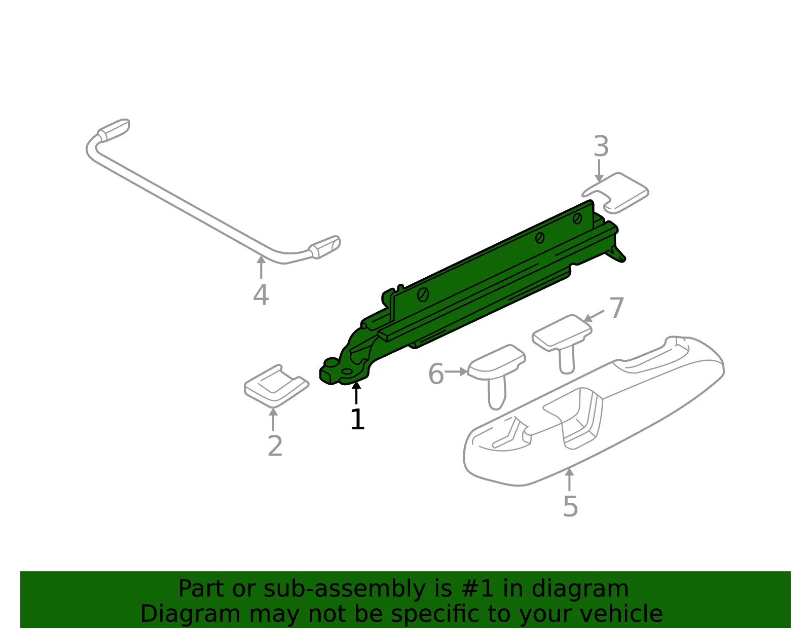 Seat Track - Volvo (30749837) - view 2