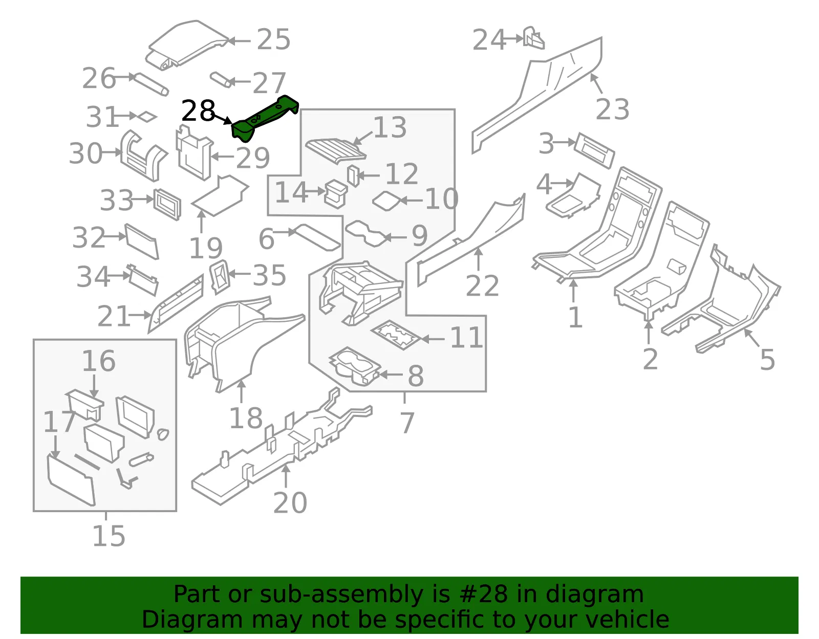 Shelf Holder - Volvo (30754737) - view 2