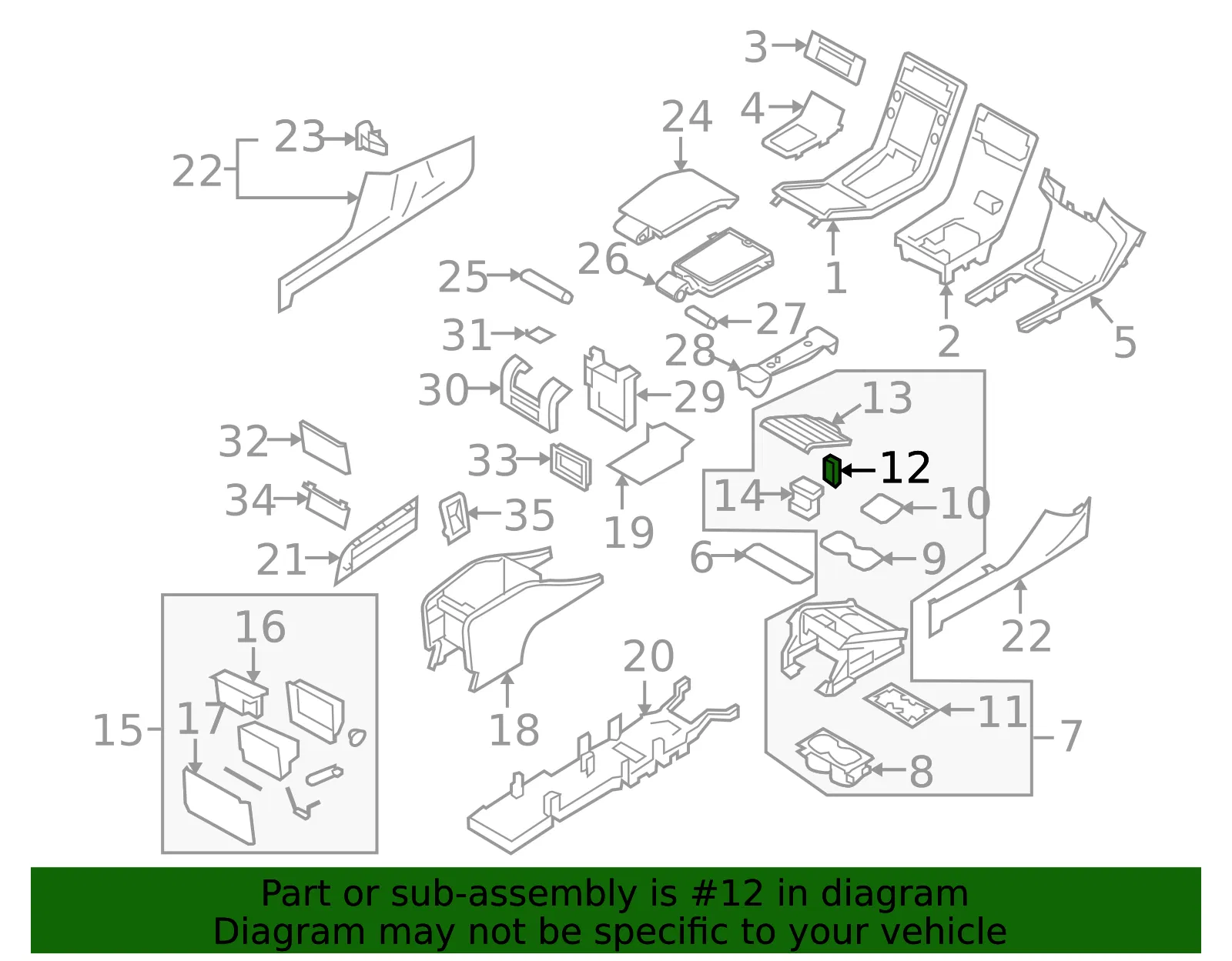 Cup Holder Guide - Volvo (30755003) - view 2
