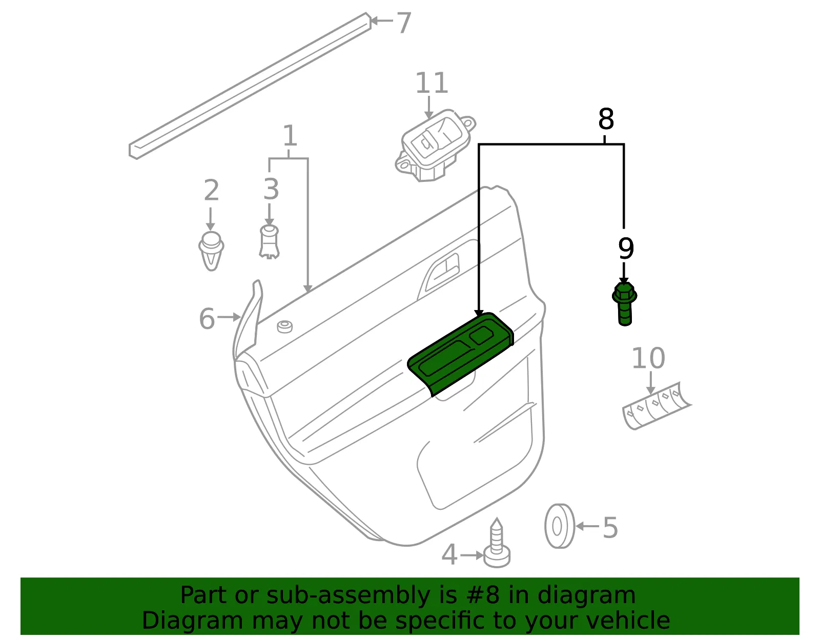 Pull Pocket - Driver's Side (LH) - Volvo (30755797) - view 2