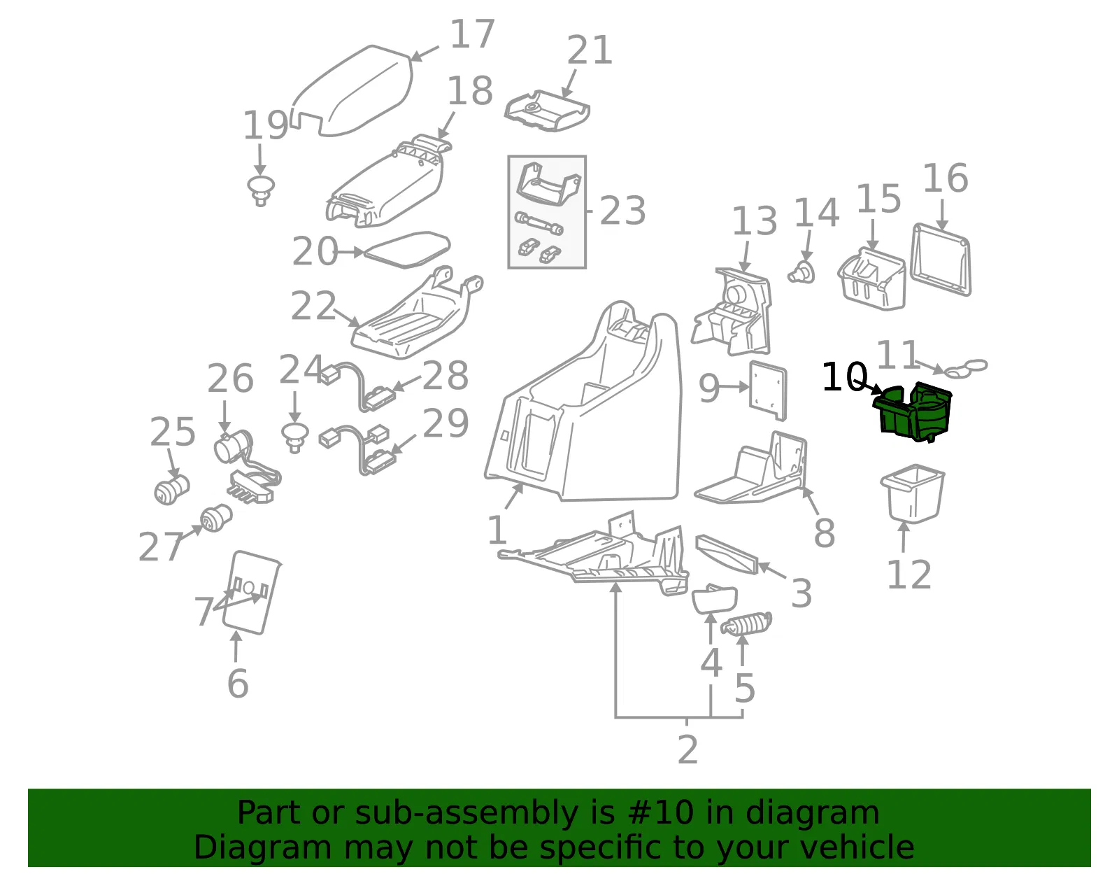 Cup Holder - Volvo (30766139) - view 3