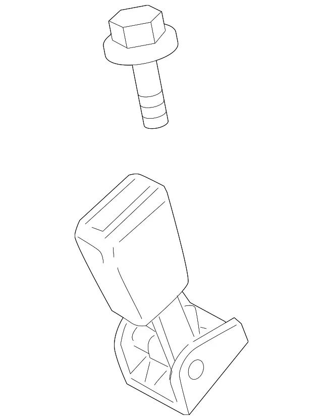 Buckle End - Passenger Side (RH) - Volvo (30780616) - view 2
