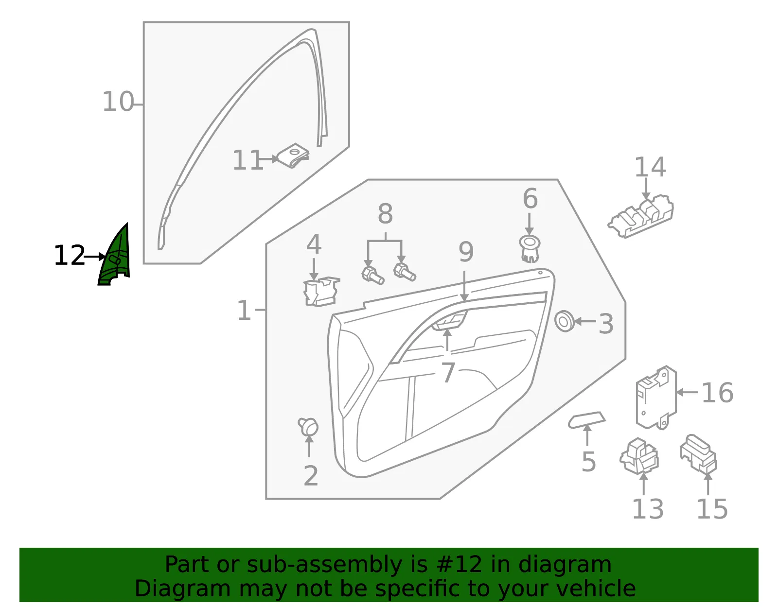 Corner Trim - Passenger Side (RH) - Volvo (30781076) - view 2